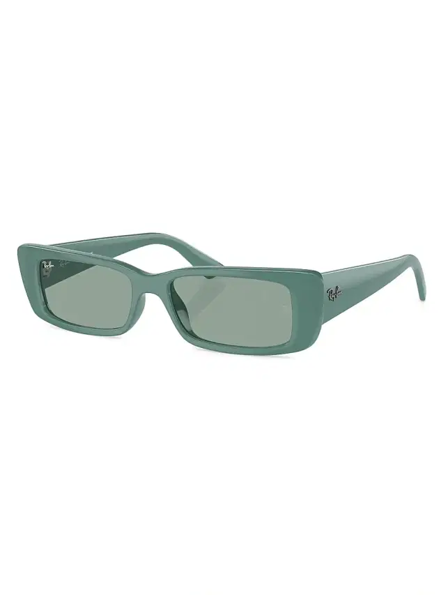 Ray-Ban Women's RB4425 54MM Teru Rectangular Sunglasses - Teal Light Green