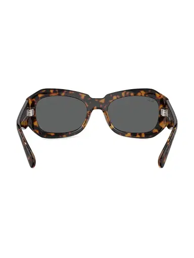 Ray-Ban Women's Beate Pillow 56MM Wrap Sunglasses - Dark Havana Blue | Thumbnail 4