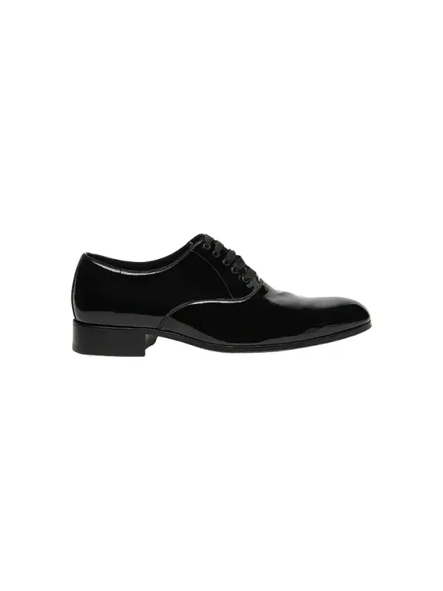 TOM FORD Men's Patent Lace-Up Oxfords - Black