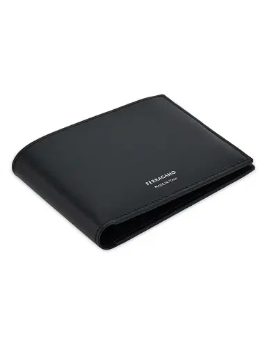 Ferragamo Men's Classic Leather Bi-Fold Wallet - Nero | Thumbnail 3 Ferragamo Men's Classic Leather Bi-Fold Wallet - Nero | Thumbnail 3