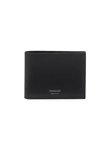Ferragamo Men's Classic Leather Bi-Fold Wallet - Nero | Thumbnail 1 Ferragamo Men's Classic Leather Bi-Fold Wallet - Nero | Thumbnail 1