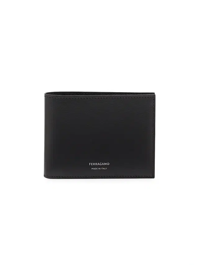 Men's Classic Leather Bi-Fold Wallet - Nero