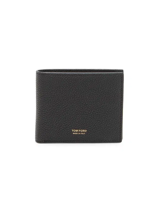 TOM FORD Men's Leather Bifold Wallet - Black