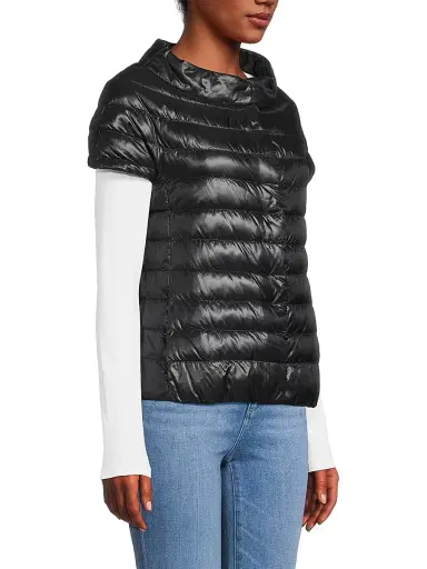 HERNO Women's Iconico Emilia Cap-Sleeve Down Puffer Jacket | Thumbnail 4 HERNO Women's Iconico Emilia Cap-Sleeve Down Puffer Jacket | Thumbnail 4
