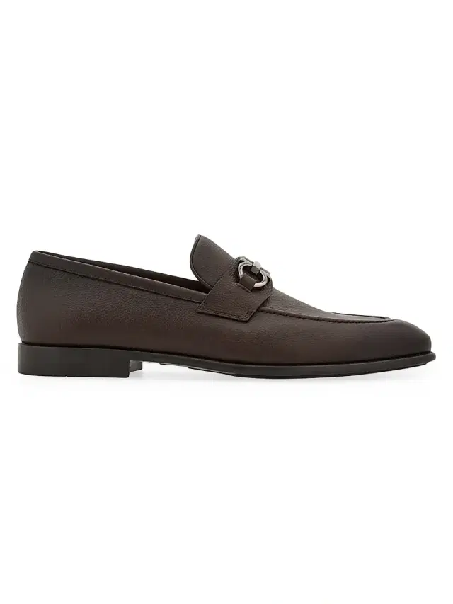 FERRAGAMO Men's Foster Loafers - Dark Brown