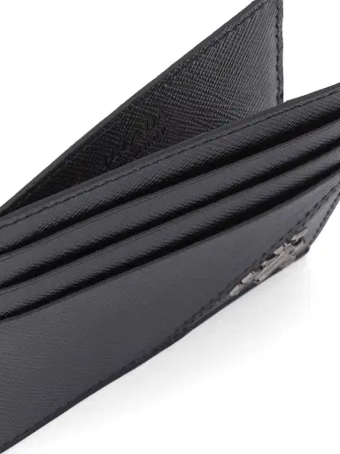 Prada Men's Saffiano Leather Card Holder - Black - Size 0 | Thumbnail 2