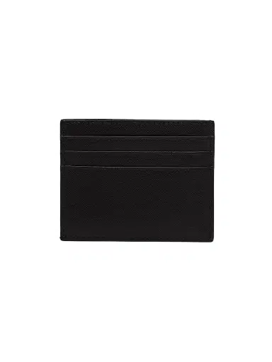 Prada Men's Saffiano Leather Card Holder - Black - Size 0 | Thumbnail 3