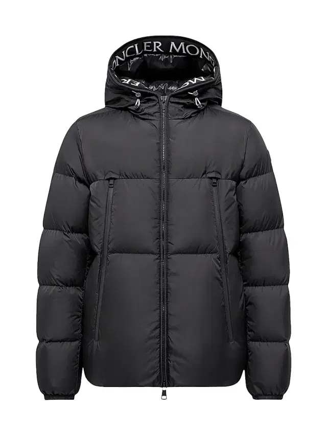 Moncler Men's Montcla Logo Hooded Down Jacket - Black