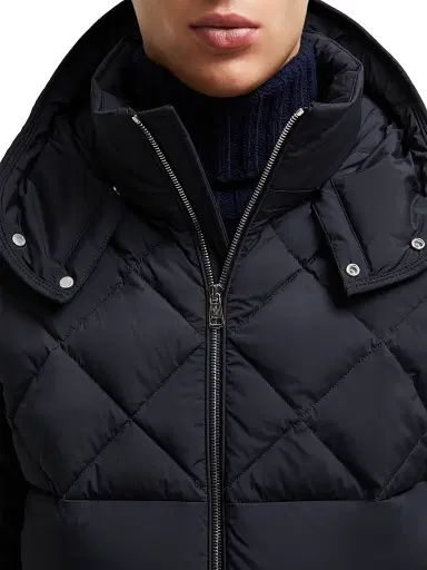 Moncler Men's Cecaud Nylon Diamond-Quilted Down Jacket - Navy Blue | Thumbnail 6 Moncler Men's Cecaud Nylon Diamond-Quilted Down Jacket - Navy Blue | Thumbnail 6