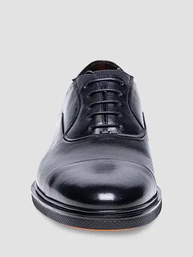 Santoni Men's Leather Cap-Toe Derby Shoes | Thumbnail 3 Santoni Men's Leather Cap-Toe Derby Shoes | Thumbnail 3