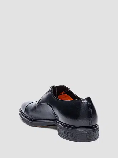 Santoni Men's Leather Cap-Toe Derby Shoes | Thumbnail 4 Santoni Men's Leather Cap-Toe Derby Shoes | Thumbnail 4