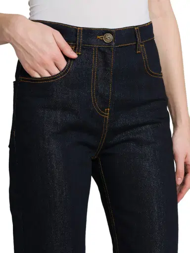 Etro Women's Slim-Straight Mid-Rise Jeans | Thumbnail 4