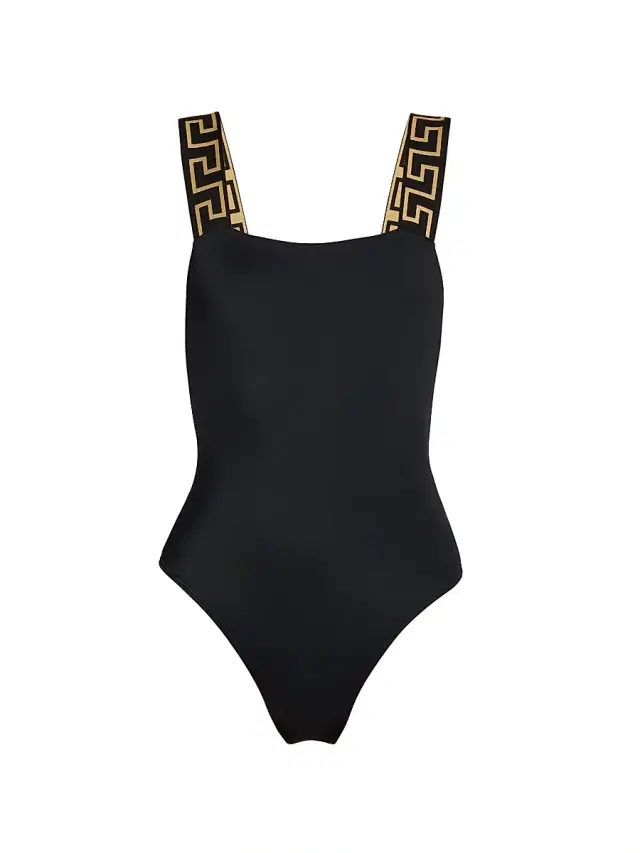 Versace Women's La Greca One-Piece Swimsuit - Black