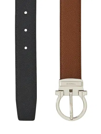 Ferragamo Men's Cut-to-size Belt - Radica Nero - Size 46 | Thumbnail 4