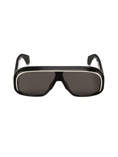Palm Angels Men's Reedley 63MM Modified Aviator Sunglasses - Black Dark Grey | Thumbnail 1