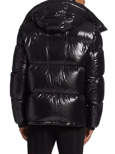 Moncler Men's Montbeliard Hooded Down Jacket - Black | Thumbnail 4 Moncler Men's Montbeliard Hooded Down Jacket - Black | Thumbnail 4