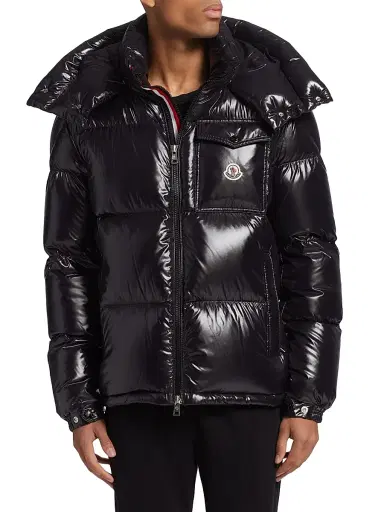 Moncler Men's Montbeliard Hooded Down Jacket - Black | Thumbnail 6 Moncler Men's Montbeliard Hooded Down Jacket - Black | Thumbnail 6