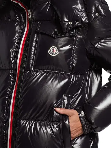 Moncler Men's Montbeliard Hooded Down Jacket - Black | Thumbnail 7 Moncler Men's Montbeliard Hooded Down Jacket - Black | Thumbnail 7