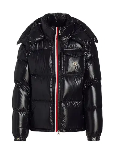 Moncler Men's Montbeliard Hooded Down Jacket - Black | Thumbnail 1 Moncler Men's Montbeliard Hooded Down Jacket - Black | Thumbnail 1