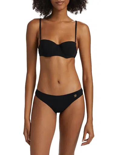 Dolce & Gabbana Women's Balconette Bra Top - Nero - Size Large | Thumbnail 3