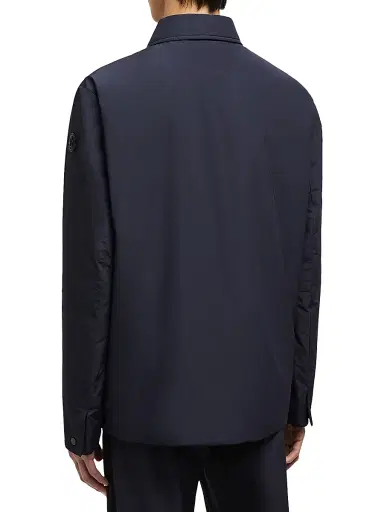 Moncler Men's Cougourde Button Up Nylon Shacket - Blue | Thumbnail 5 Moncler Men's Cougourde Button Up Nylon Shacket - Blue | Thumbnail 5