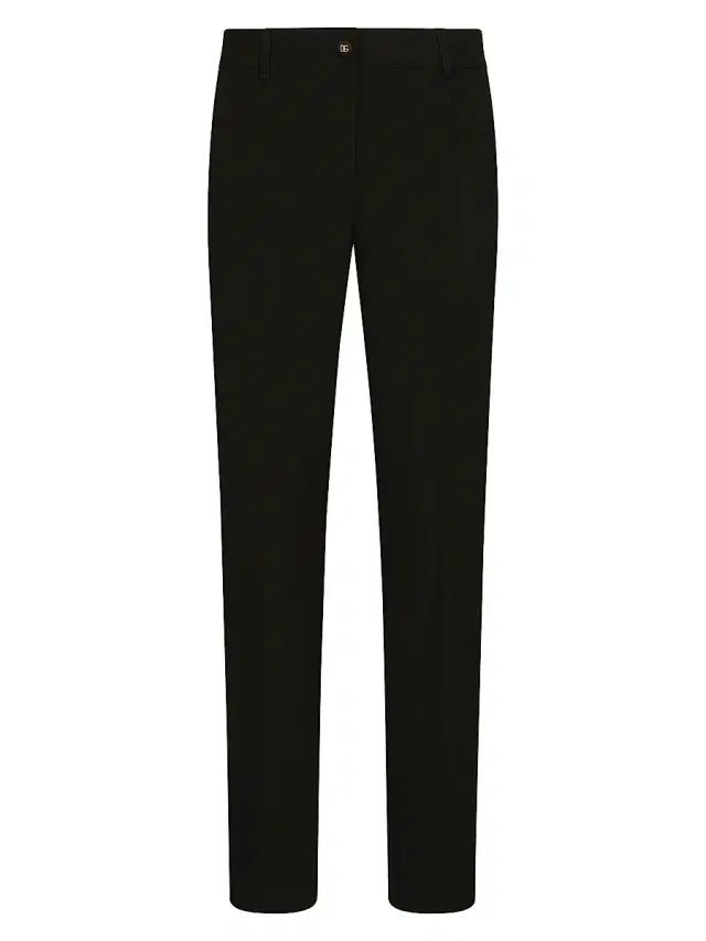 Dolce & Gabbana Women's Wool Tailored Pants - Black