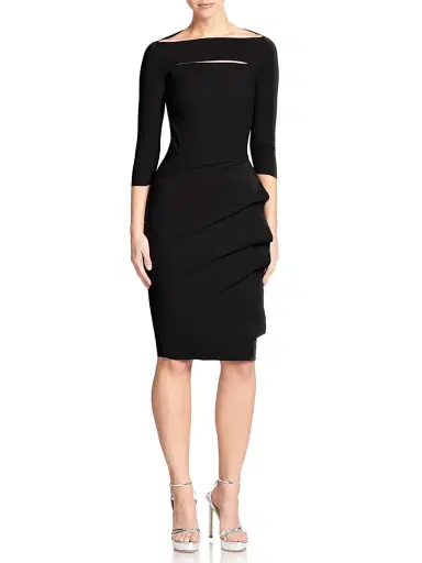 Chiara Boni La Petite Robe Kate Boatneck Dress - Black | Thumbnail 2