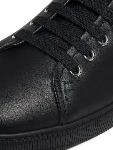 Ferragamo Men's Clayton Leather Low-Top Sneakers - Nero - Size 13 | Thumbnail 5 Ferragamo Men's Clayton Leather Low-Top Sneakers - Nero - Size 13 | Thumbnail 5