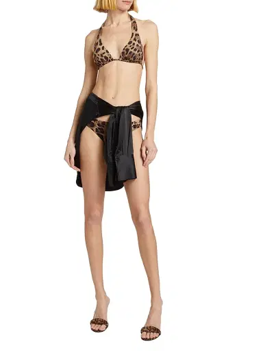 Dolce & Gabbana Women's Leopard Halter Bikini Top - Leo New - Size XL | Thumbnail 2
