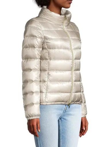 Herno Women's Giada Hooded Down Jacket - Pearl | Thumbnail 4