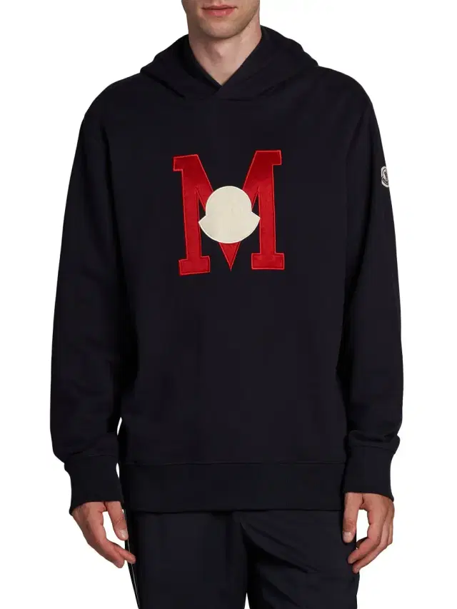 Men's Embroidered Logo Hoodie - Navy