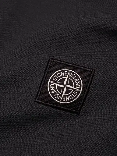 Stone Island Men's Cotton-Blend Patch Polo Shirt - Black | Thumbnail 7 Stone Island Men's Cotton-Blend Patch Polo Shirt - Black | Thumbnail 7