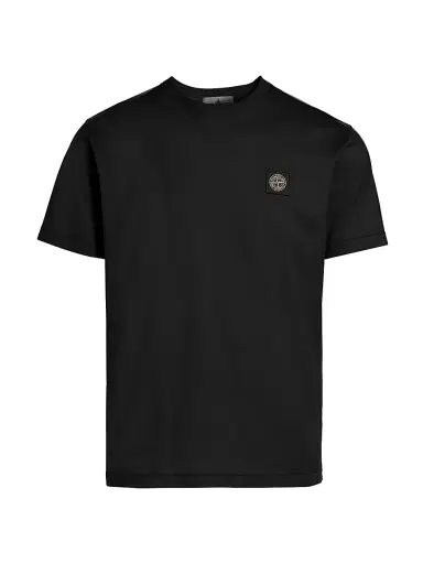 Stone Island Men's Cotton Crewneck T-Shirt - Black - Size Small | Thumbnail 1