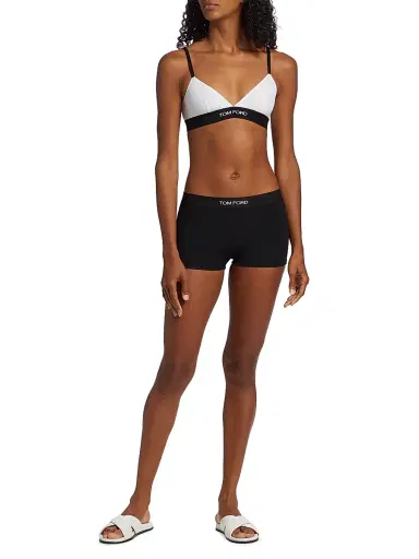 Tom Ford Women's Modal Signature Bra - White - Size XXS | Thumbnail 2
