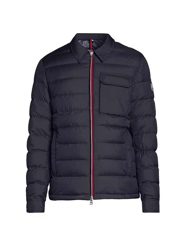 Men's Fazzon Down Quilted Shacket - Navy Blue