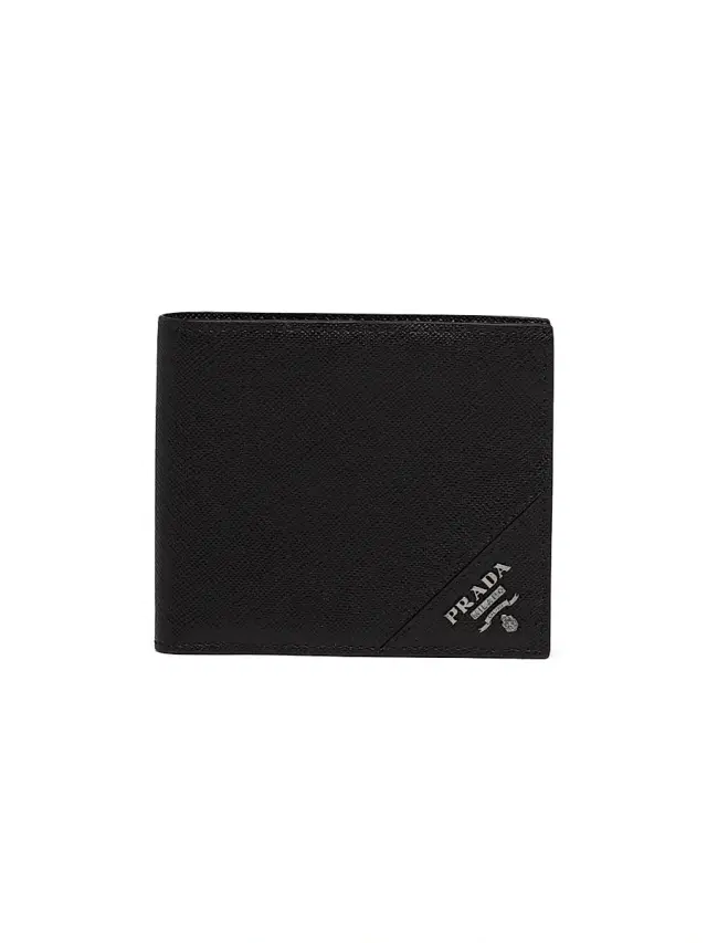 Prada Men's Saffiano Leather Wallet - Black