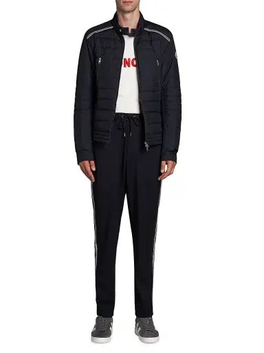 Moncler Men's Perial Biker Jacket - Black | Thumbnail 2