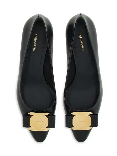 Ferragamo Women's Zelma 40MM Leather Pumps - Nero - Size 9 | Thumbnail 4 Ferragamo Women's Zelma 40MM Leather Pumps - Nero - Size 9 | Thumbnail 4