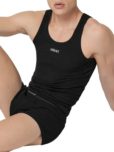 Versace Men's Logo Cotton-Blend Boxer Briefs - Black | Thumbnail 3 Versace Men's Logo Cotton-Blend Boxer Briefs - Black | Thumbnail 3