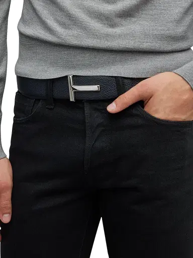 Tom Ford Men's T Buckle Reversible Belt | Thumbnail 2 Tom Ford Men's T Buckle Reversible Belt | Thumbnail 2