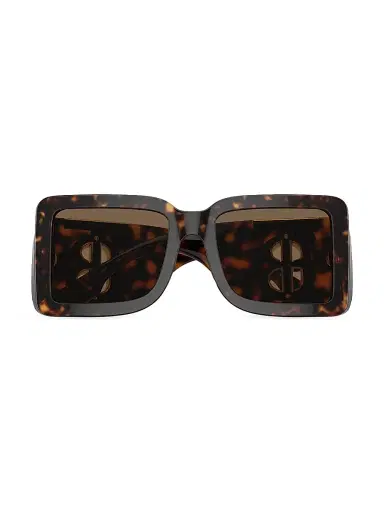 Burberry Women's 55MM Square Sunglasses - Dark Havana | Thumbnail 6