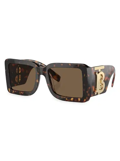 Burberry Women's 55MM Square Sunglasses - Dark Havana | Thumbnail 1