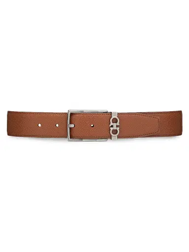 Ferragamo Men's Cut-to-Size Reversible Leather Belt - Radica Nero - Size 44 | Thumbnail 5 Ferragamo Men's Cut-to-Size Reversible Leather Belt - Radica Nero - Size 44 | Thumbnail 5