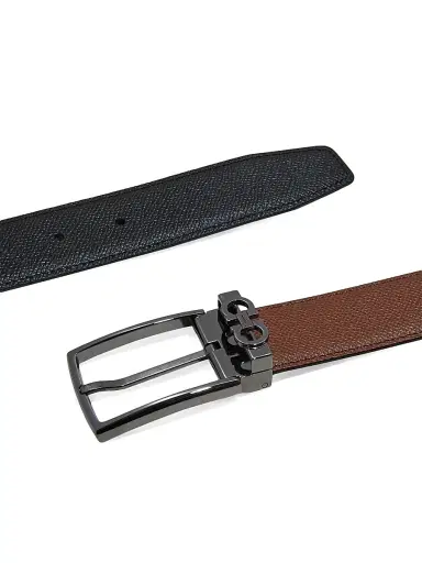 Ferragamo Men's Cut-to-Size Reversible Leather Belt - Radica Nero - Size 44 | Thumbnail 8 Ferragamo Men's Cut-to-Size Reversible Leather Belt - Radica Nero - Size 44 | Thumbnail 8