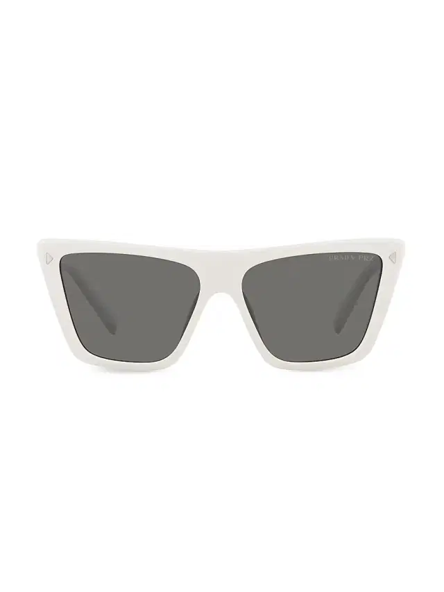 Prada Women's 55MM Butterfly Sunglasses - Bone
