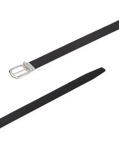 Prada Men's Reversible Saffiano And Leather Belt - Black | Thumbnail 5