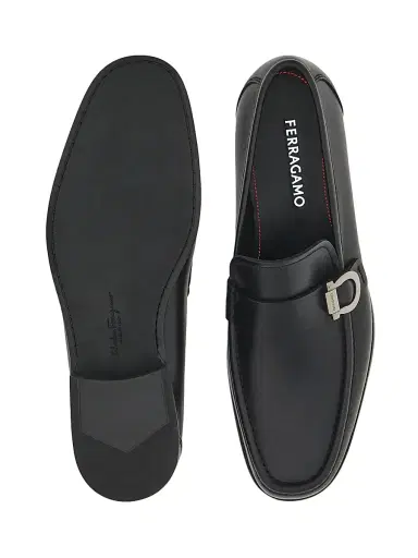 Ferragamo Men's Caspian Leather Loafers - Nero - Size 12 | Thumbnail 4 Ferragamo Men's Caspian Leather Loafers - Nero - Size 12 | Thumbnail 4