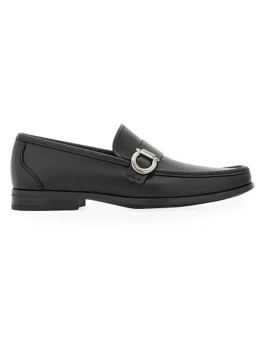 Ferragamo Men's Caspian Leather Loafers - Nero - Size 12 | Thumbnail 1 Ferragamo Men's Caspian Leather Loafers - Nero - Size 12 | Thumbnail 1