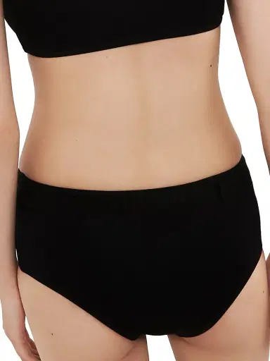 Prada Women's Interlock Fabric Bikini Bottom - Black | Thumbnail 5