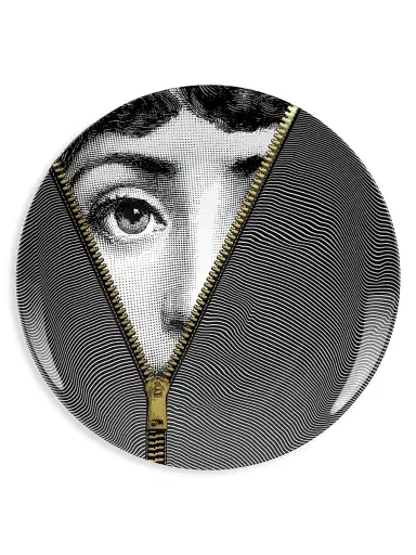 Fornasetti Tema e Variazioni Zipper Decorative Wall Plate | Thumbnail 1